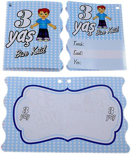 3 Jahr Boys Einladungen - Tortendekoshop