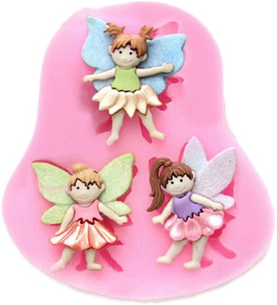 3er Mini Engel Silikonform - Tortendekoshop