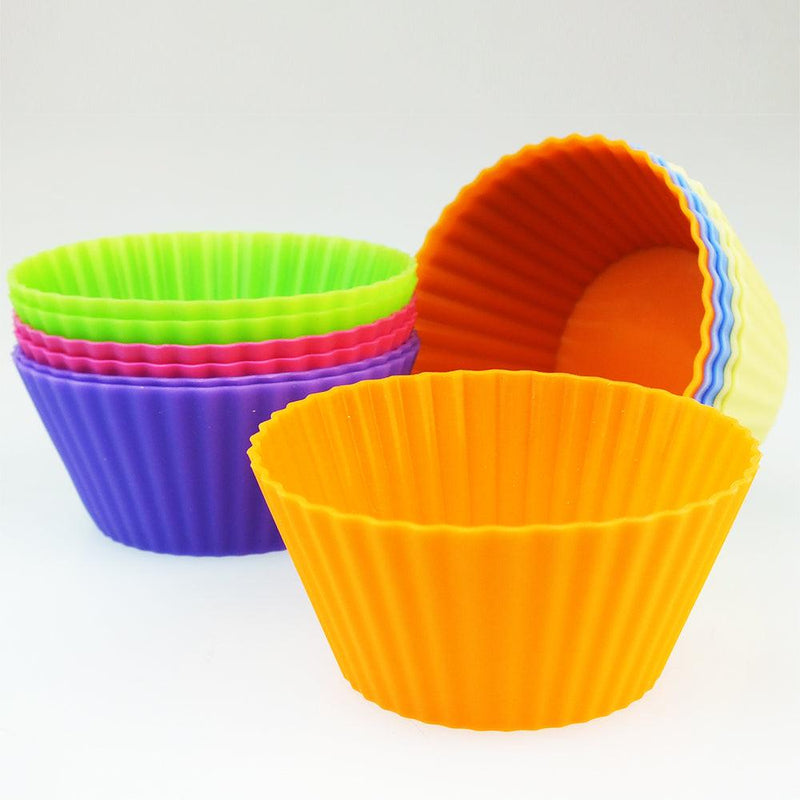 6er Set Silikon Muffinform, Muffinförmchen - Tortendekoshop