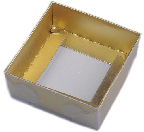 Gold Deko Schachteln, 12x15x3cm - Tortendekoshop