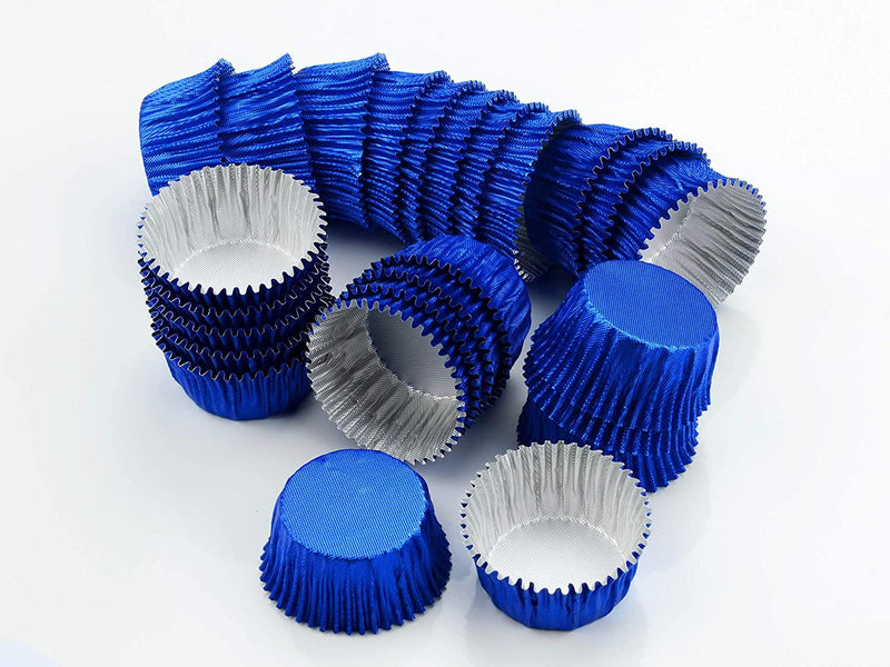 Alu-Kapseln 24mm blau, 25 Stück - Tortendekoshop