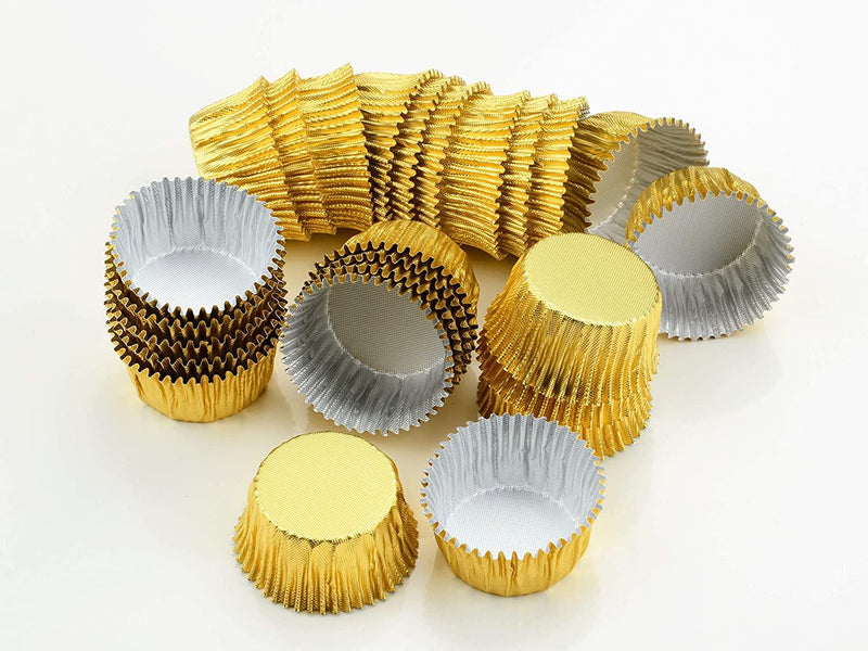 Alu-Kapseln 24mm gold, 25 Stück - Tortendekoshop