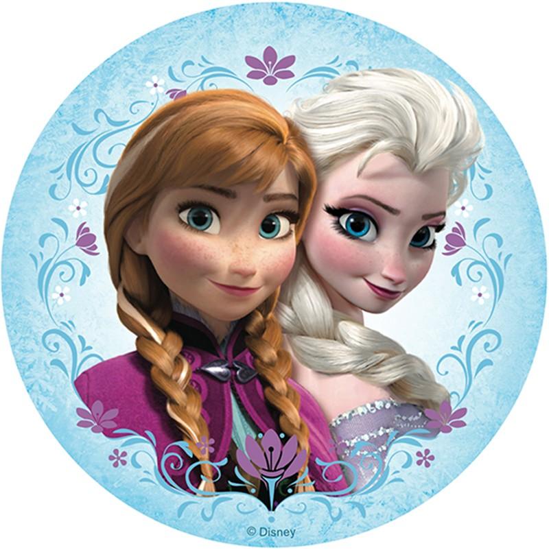 Anna, Elsa Rund Tortenaufleger - Tortendekoshop
