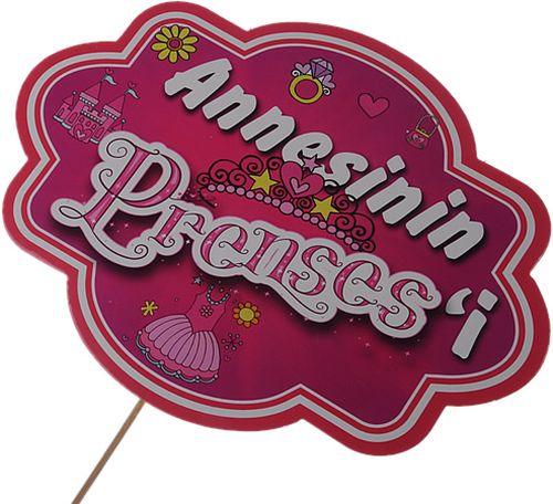 Annesinin Prensesi Deko Sprechballon - Tortendekoshop
