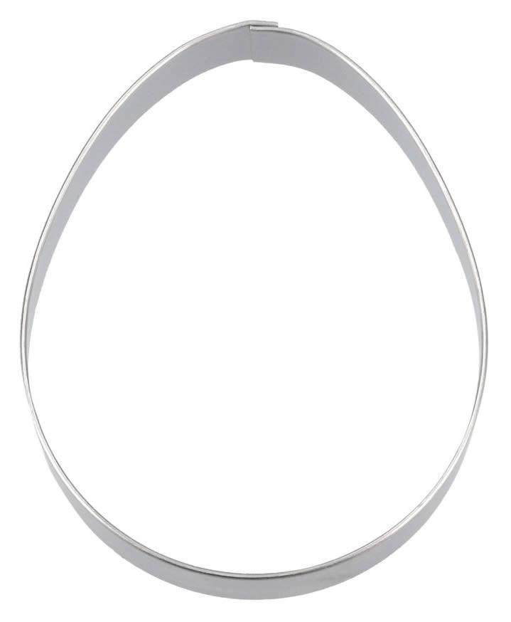 Ausstecher Ei 7cm, Edelstahl - Tortendekoshop