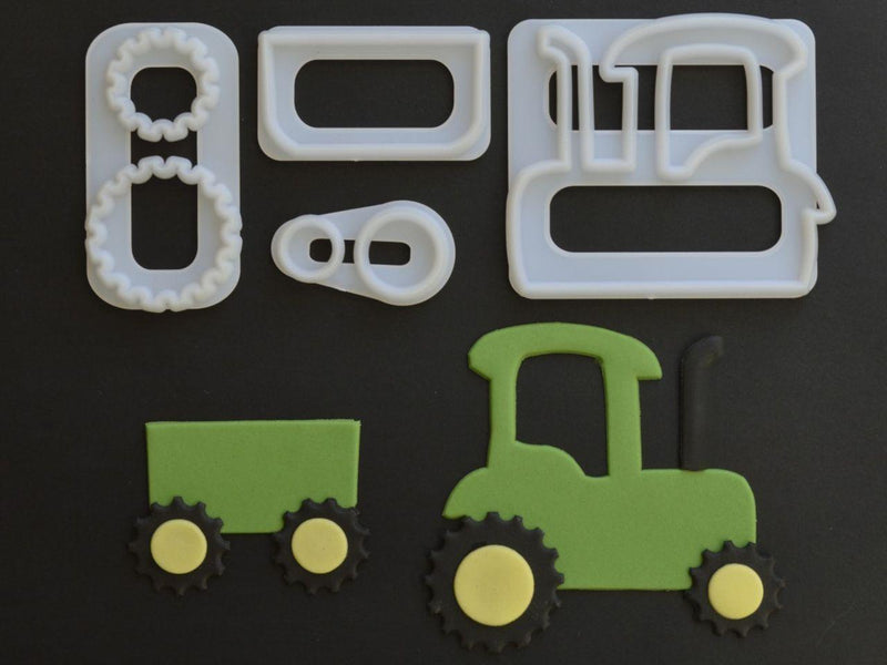 Ausstecher Traktor Set - Tortendekoshop