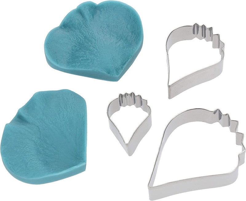 Ausstecher und Veiner Set Mohnblume, 5 Stück - Tortendekoshop
