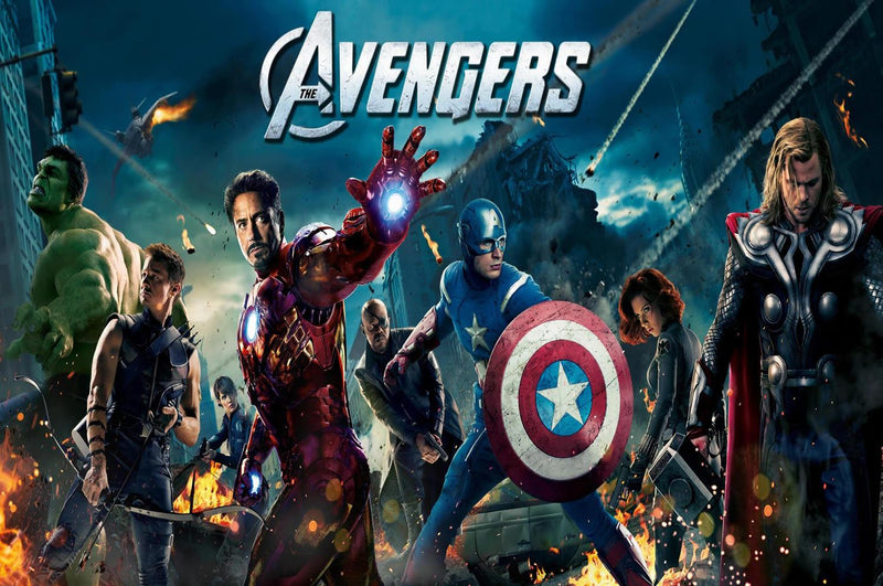 Avengers Tortenaufleger, Rechteckig - Tortendekoshop
