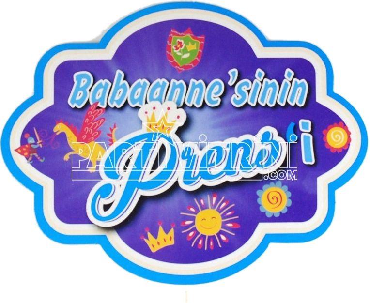 Babaannesinin Prensi (Omas Prinz) Deko Sprechballon - Tortendekoshop