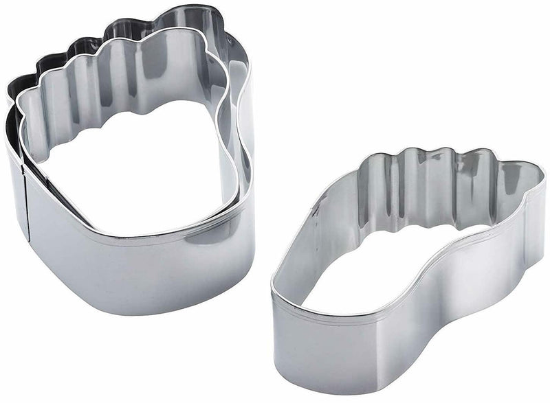 Baby Füße Ausstechform Set, Edelstahl - Tortendekoshop