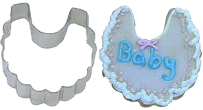 Baby Latz Ausstechform, Edelstahl - Tortendekoshop
