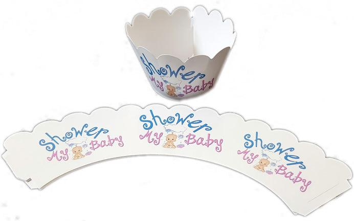 Baby Shower Cupcake Wrappers - Tortendekoshop