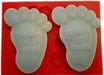 Baby Shower Fuss abdruck Silikonform - Tortendekoshop