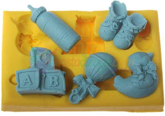 Baby Thema Figüren Silikonform - Tortendekoshop