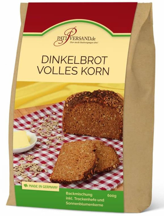 Backmischung Dinkelbrot Volles Korn, 600g - Tortendekoshop