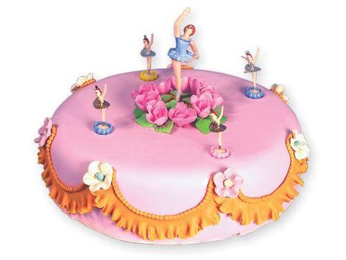 Ballerina Torten Deko (1 gross Ballerina ,4 klein Ballerina) - Tortendekoshop
