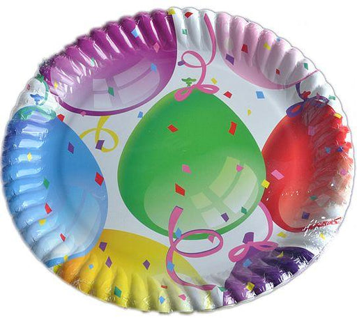 Ballon bedruckte Pappteller - Tortendekoshop
