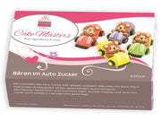 Bären im Auto Zucker, 4 Stück - Tortendekoshop