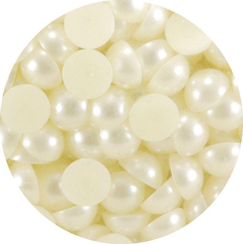 Beige Deko Perlenhälften - Tortendekoshop