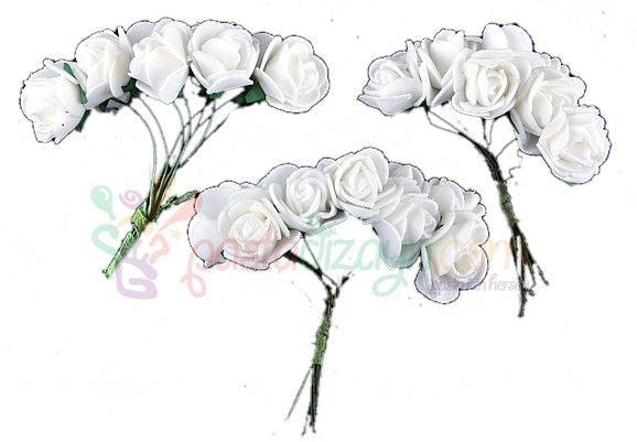 Beige Rosen Deko Blumen - Tortendekoshop
