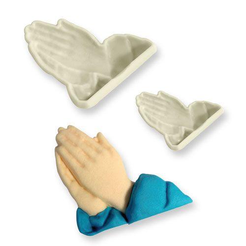 Betende Hände Ausstecher, 2er Set - Tortendekoshop