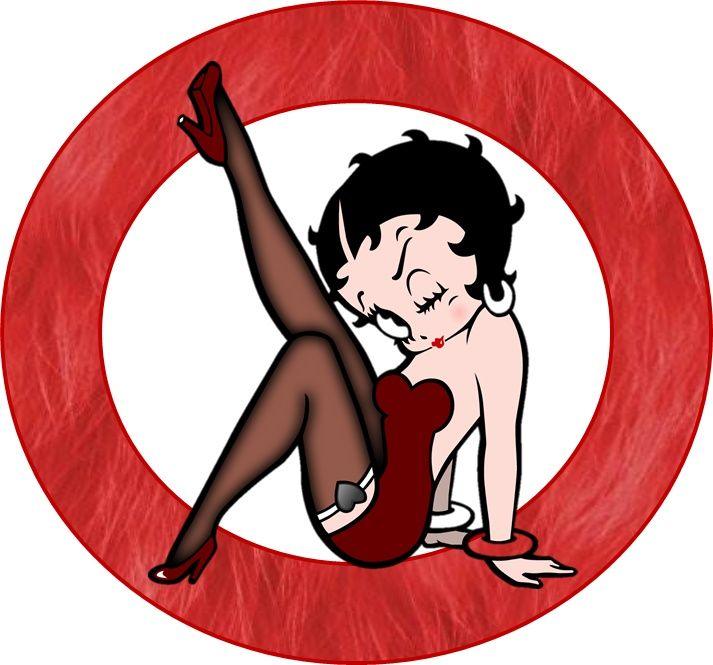Betty Boop runde Tortenaufleger - Tortendekoshop