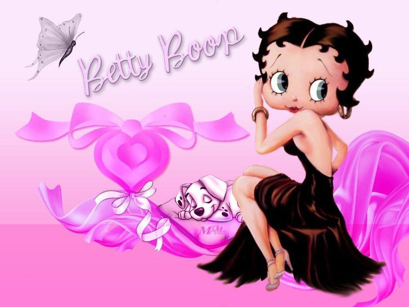 Betty Boop Tortenaufleger, Rechteckig - Tortendekoshop