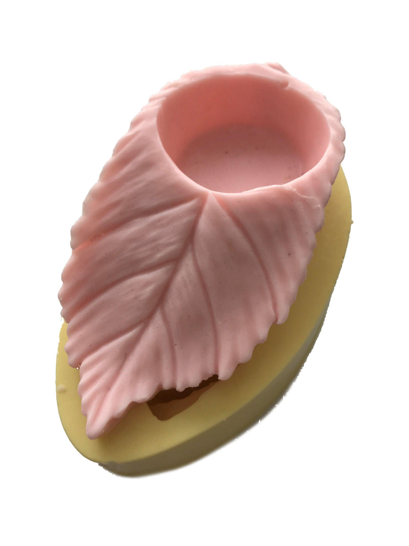Blatt Kerzenform, Silikonform - Tortendekoshop