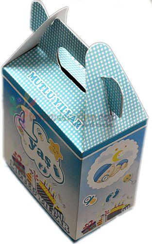 Blau 1 Yas bedruckte Geschenktüte - Tortendekoshop