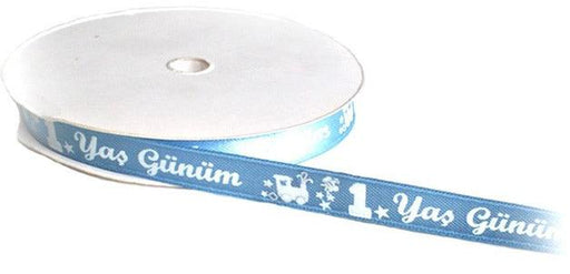 Blau 1 Yas Gunum Satin Band,10m - Tortendekoshop