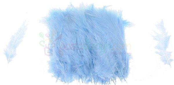 Blau Deko Federn - Tortendekoshop