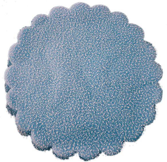 Blau Deko Tüll mit Glitzer - Tortendekoshop