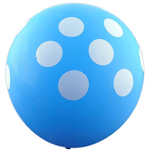 Blau gepunktete Ballon - Tortendekoshop