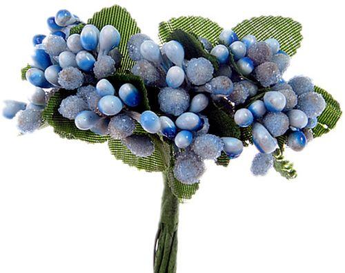 Blau Knospe Deko Blumen - Tortendekoshop