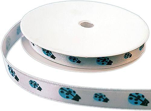 Blau Marienkäfer Schleifenband - Tortendekoshop