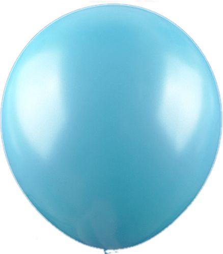 Blau Metallic Luft Ballon - Tortendekoshop