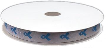 Blau Satin Schleifen Motiv band - Tortendekoshop