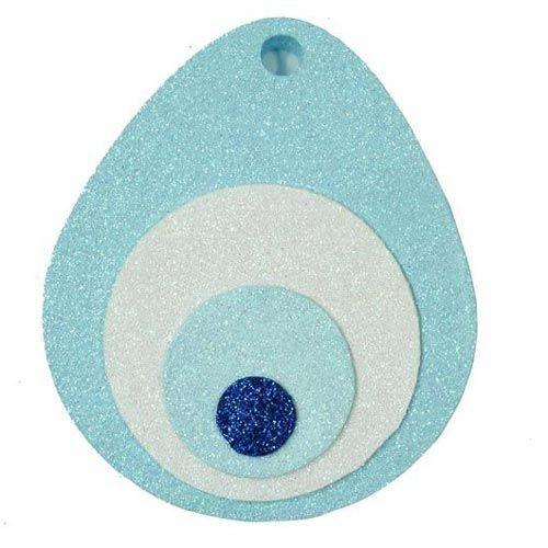 Blau Tür Deko Nazar aus Styropor - Tortendekoshop