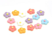 Blümchen, 10mm, bunt, Zucker, 30 Stück - Tortendekoshop