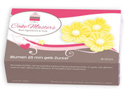 Blumen, 25mm, gelb, Zucker, 16 Stück - Tortendekoshop