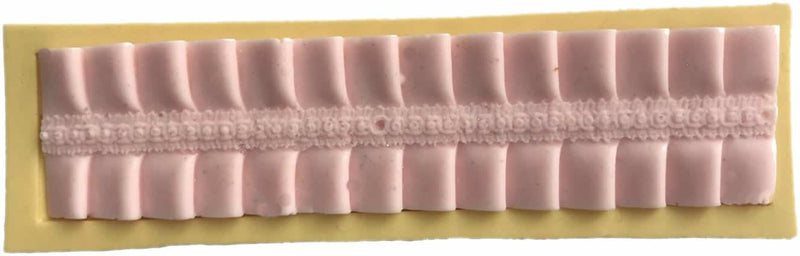 Bordüre mit Seiten Mustern Silikonform - Tortendekoshop