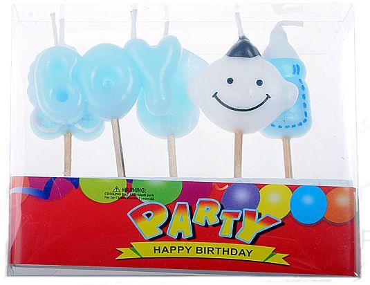 Boys Geburtstag Kerzen Set - Tortendekoshop