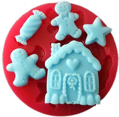 Boys, Haus, Stern, Bonbon Silikonform - Tortendekoshop