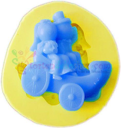 Braut, Bräutigam und Baby Silikonform - Tortendekoshop