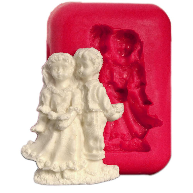 Braut und Bräurigam Silikonform - Tortendekoshop