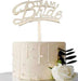 Bride Team, Gold Cake Topper, Glas - Tortendekoshop