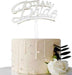 Bride Team, Silber Cake Topper, Glas - Tortendekoshop