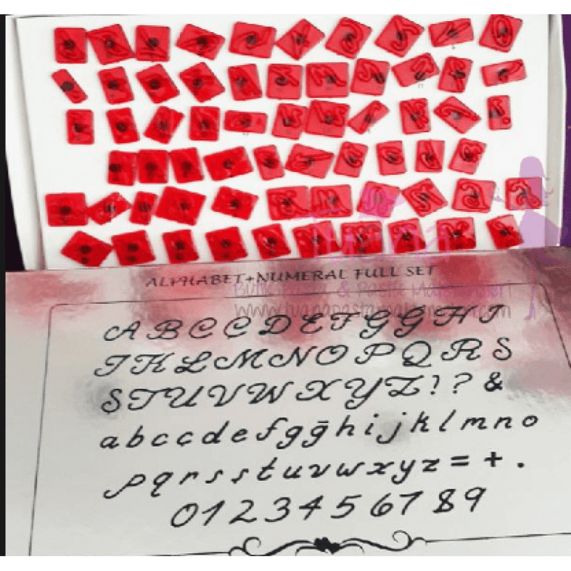 Buchstaben Italik Set, A-Z - Tortendekoshop