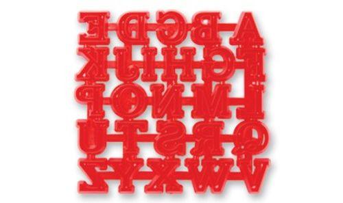 Buchstaben Patchwork Präge Stempel - Tortendekoshop