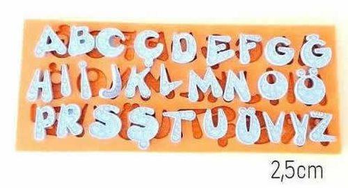 Buchstaben Silikonform Set, gross - Tortendekoshop